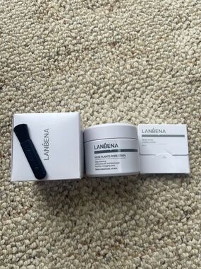 LANBENA Nose Plants Pore Strips + Mask Duo